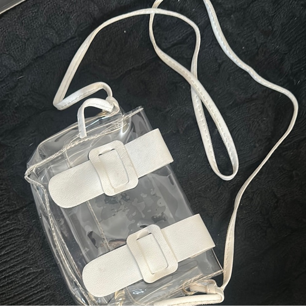 Transparent White Crossbody Bag